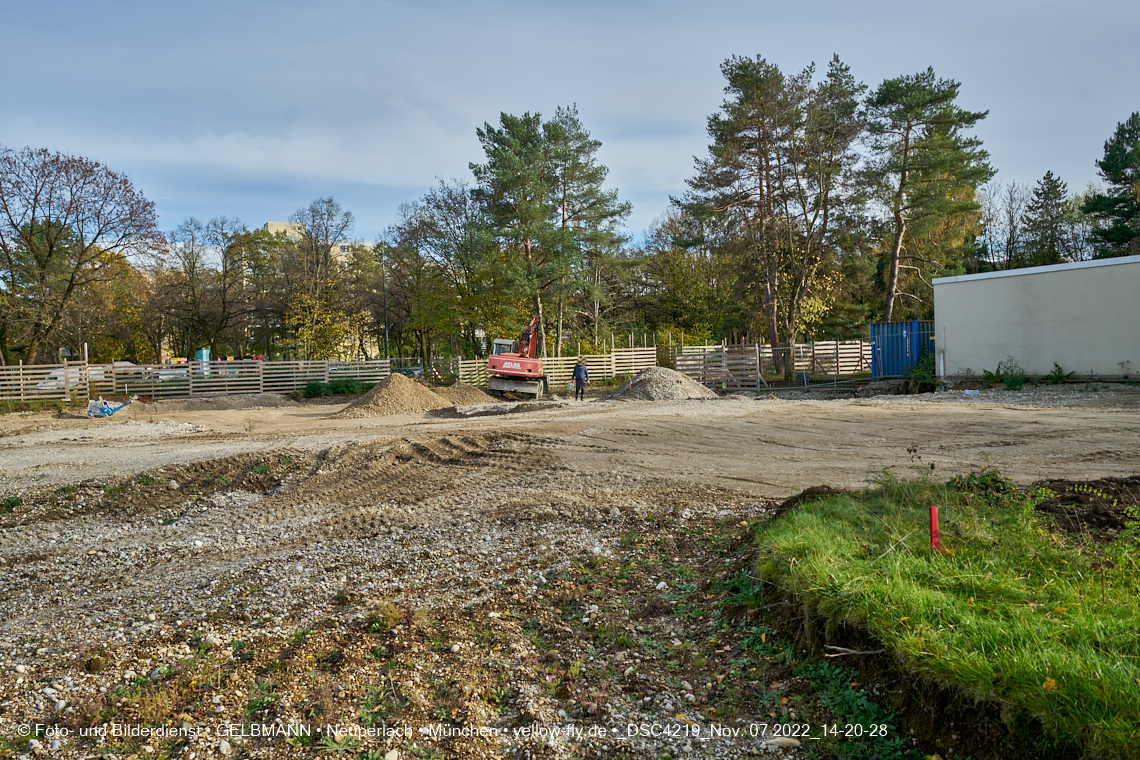 07.11.2022 - Baustelle an der Quiddestraße Haus für Kinder in Neuperlach